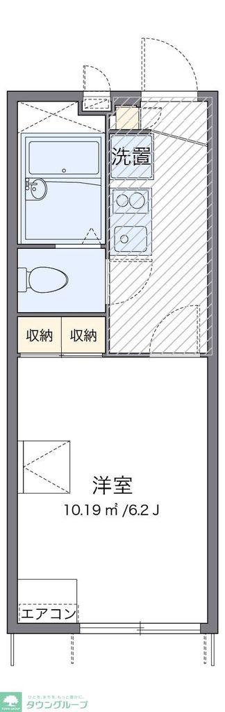 レオパレスA&M(1K/1階)の間取り写真