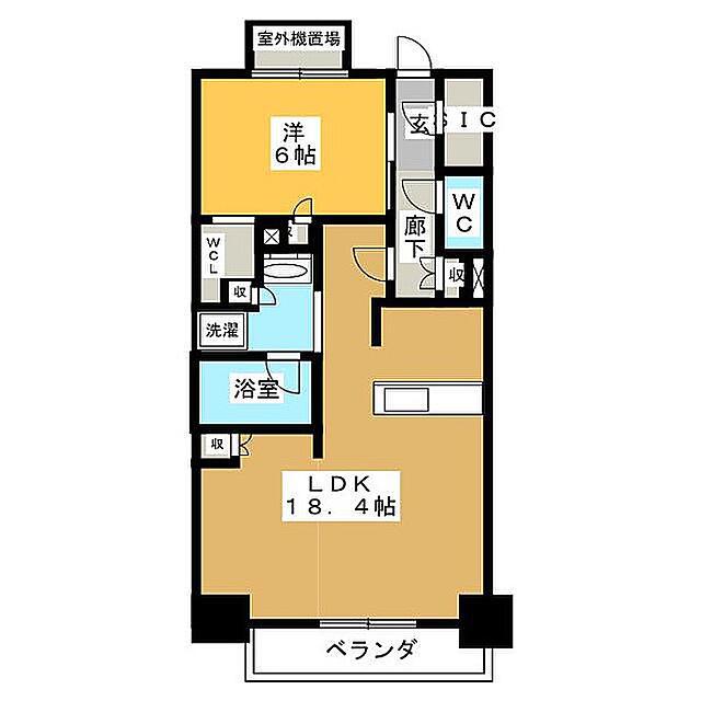 アトラス浅草(1LDK/13階)の間取り写真