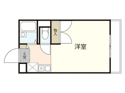 FIORE宮島口(1K/2階)の間取り写真