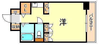 ダイニチコンストラクション(1K/4階)の間取り写真