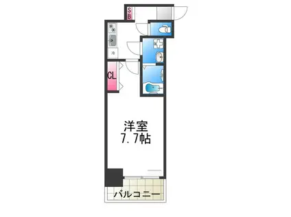 S-RESIDENCE堺市駅前(1K/10階)の間取り写真