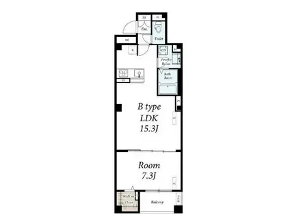 リブリ・根岸 CEREZO(1LDK/3階)の間取り写真