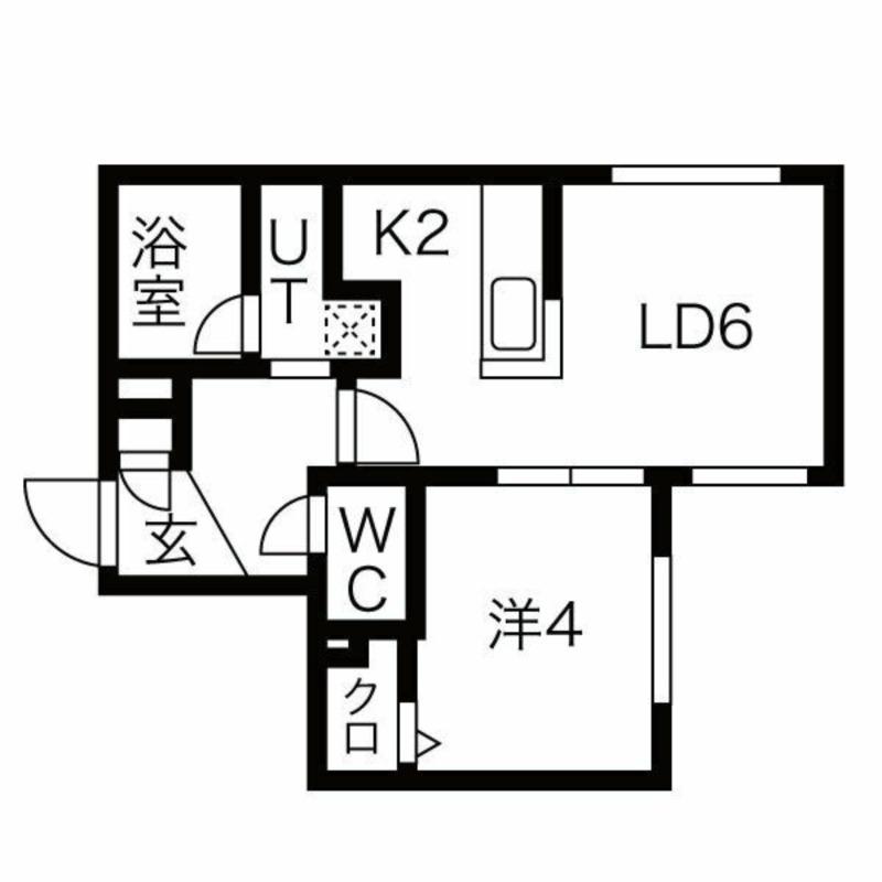 PRECIOUS NAKANOSHIMA(1LDK/2階)の間取り写真