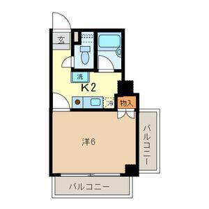SUNMALL蕨(1K/7階)の間取り写真