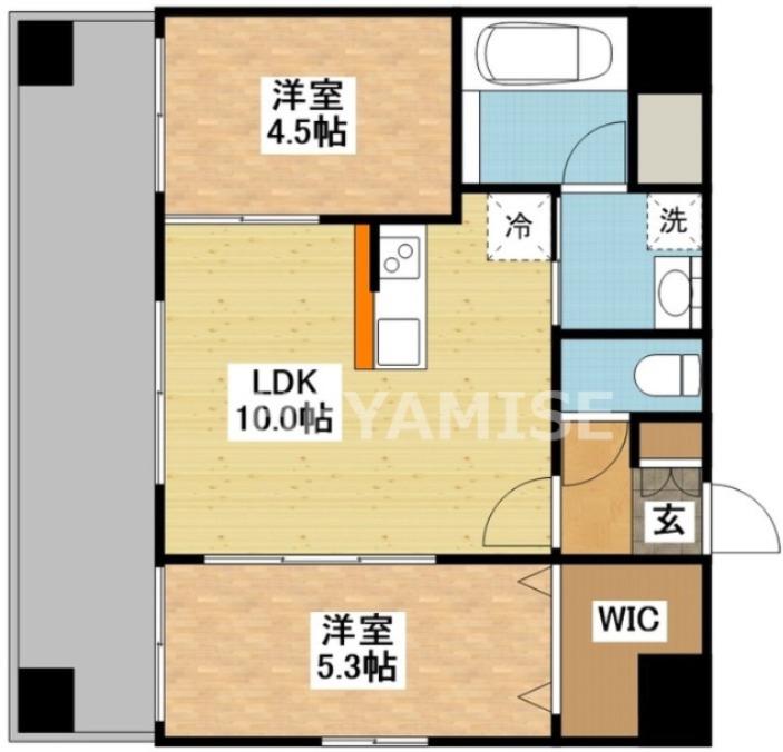 MODERN PALAZZO 浦上駅前(2LDK/7階)の間取り写真