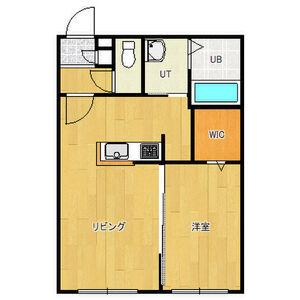 ヴィエルジュ北13条(1LDK/2階)の間取り写真