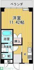 シティーアイランド(ワンルーム/4階)の間取り写真