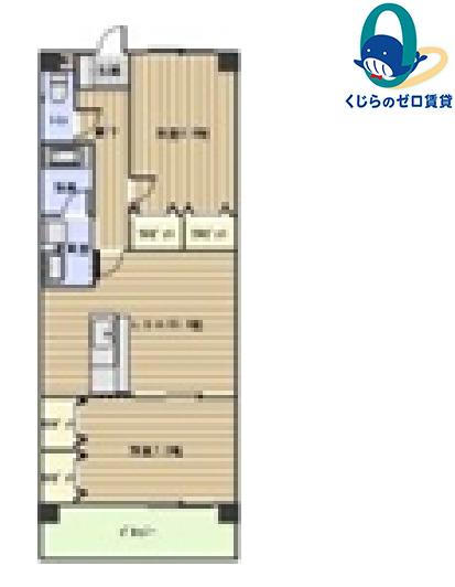 セラヴィー小池(2LDK/3階)の間取り写真