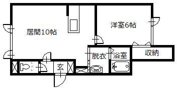 ZEN5・2(1LDK/1階)の間取り写真