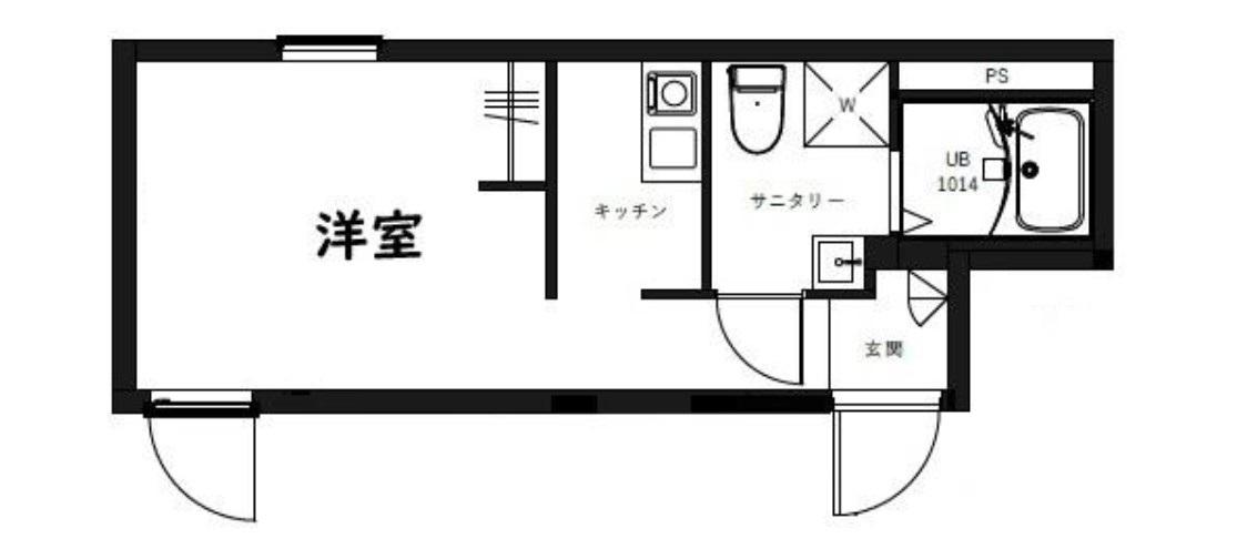 RSC羽田(ワンルーム/2階)の間取り写真