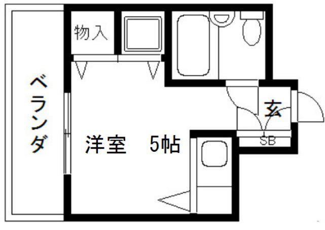 ライオンズマンション東洞院(1K/8階)の間取り写真