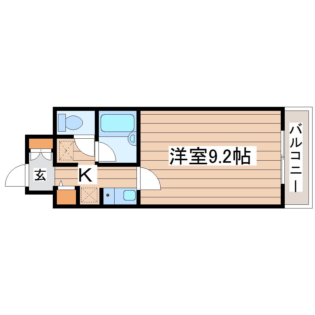 KC21ビル(1K/4階)の間取り写真