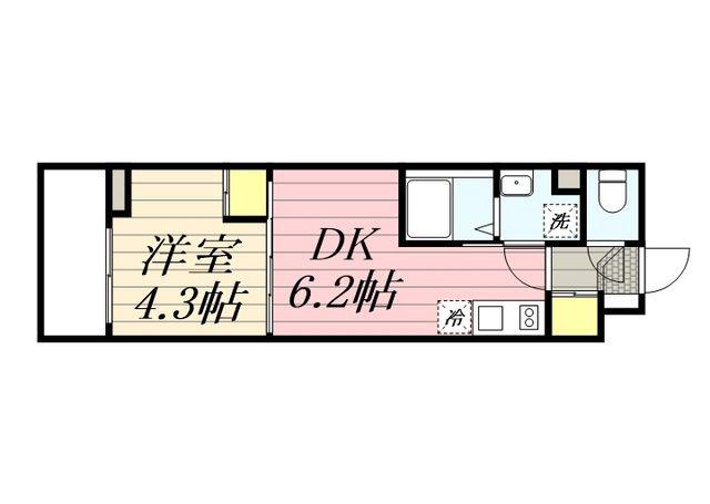 HF西巣鴨レジデンスII(1DK/3階)の間取り写真