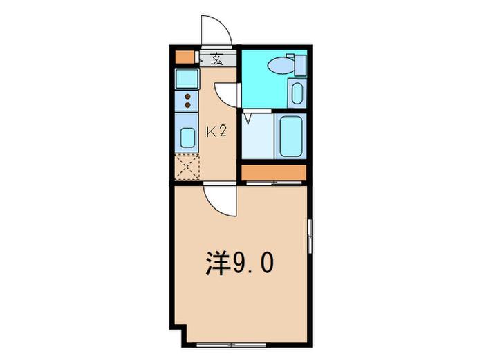PASEO大崎(1K/3階)の間取り写真