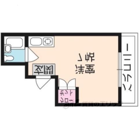 陽和ハイツ(ワンルーム/3階)の間取り写真