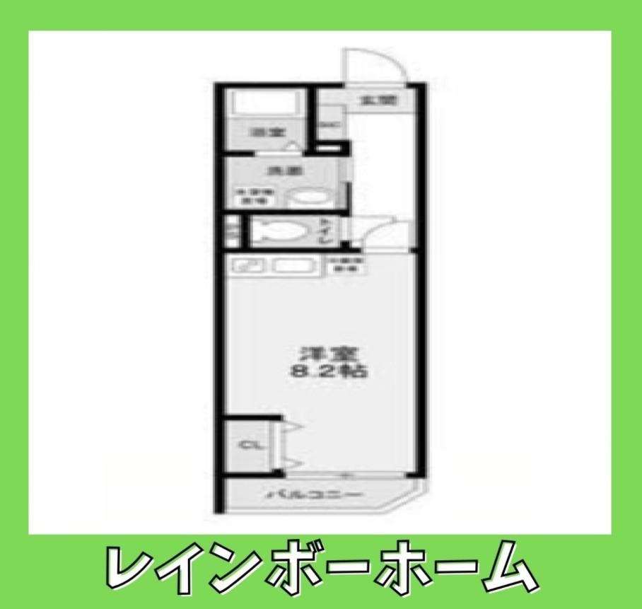 メグリオ新松戸(ワンルーム/2階)の間取り写真