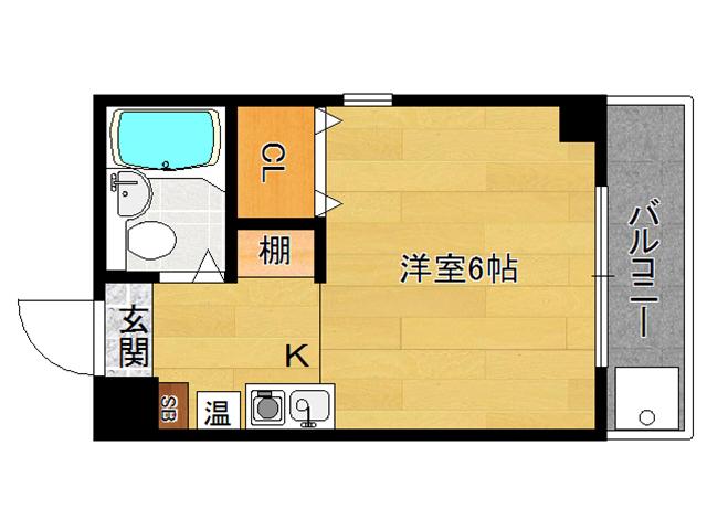 SAWREY HOUSE(1K/2階)の間取り写真