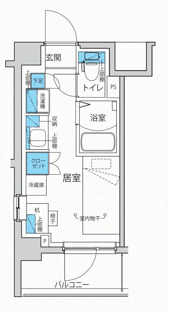 キャンパスヴィレッジ登戸(ワンルーム/3階)の間取り写真