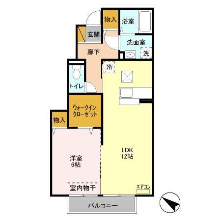 流鉄流山線 鰭ケ崎駅 徒歩5分 2階建 築17年(1LDK/1階)の間取り写真