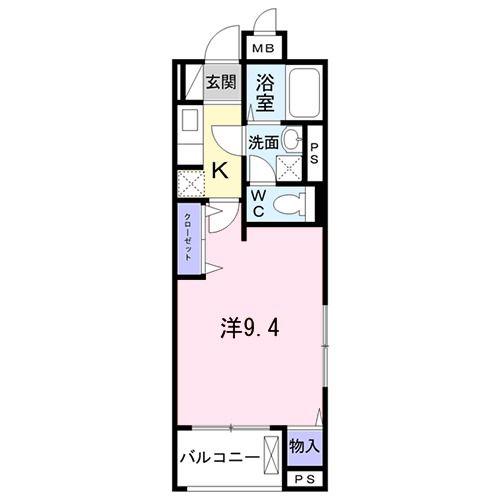 シャルム(1K/2階)の間取り写真