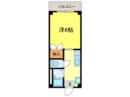 コーポせいらん(1K/1階)の間取り写真