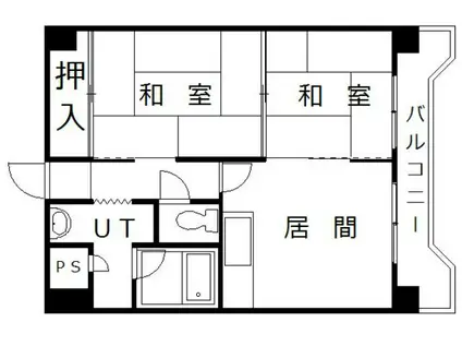 ロジェ3・2(2DK/3階)の間取り写真