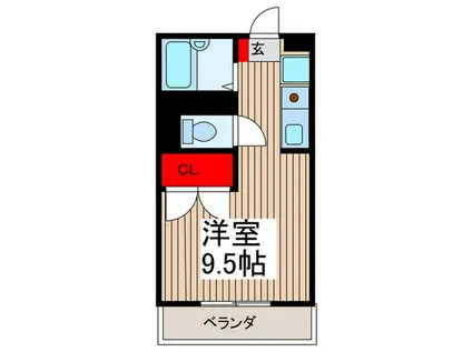 SUNNY PLACE I(ワンルーム/1階)の間取り写真