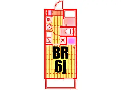 フルセイル上大岡II(1K/1階)の間取り写真