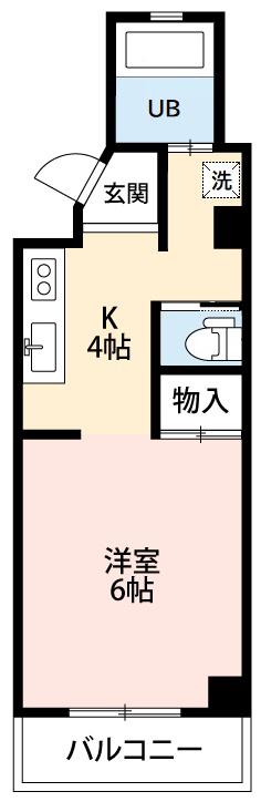 中園コーポラス(ワンルーム/1階)の間取り写真