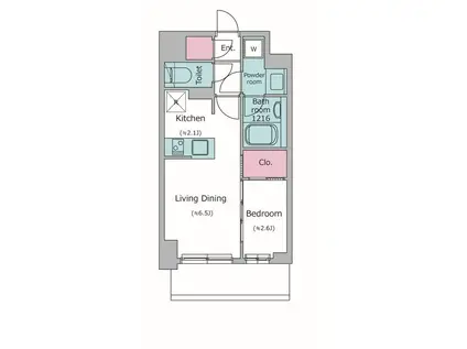 KDXレジデンス上石神井II(1LDK/2階)の間取り写真
