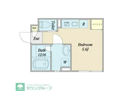 サンクレール柏 BY MISAWA(1K/1階)の間取り写真