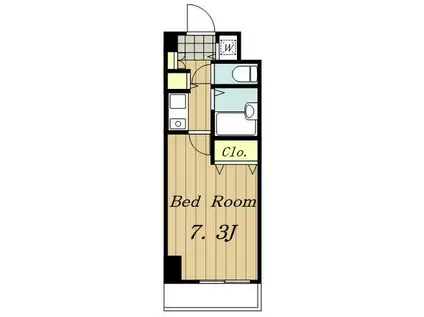 ベジフル北新宿弐番館(1K/6階)の間取り写真