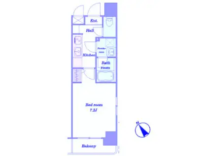 グリフィン横浜・反町公園参番館(1K/9階)の間取り写真