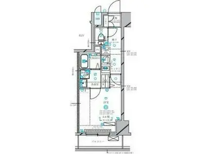 ディアレイシャス東別院III(1K/9階)の間取り写真