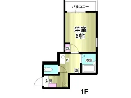 RSPLACE(1K/2階)の間取り写真