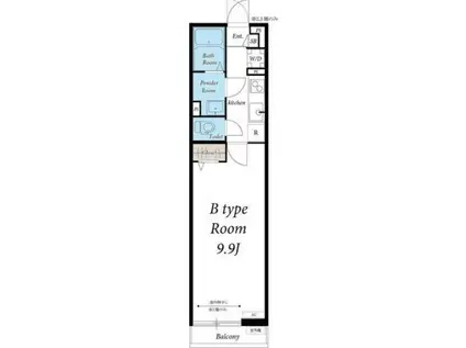 リブリ・リブラ(1K/1階)の間取り写真