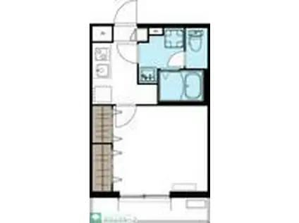 ヴィラ大和(1K/1階)の間取り写真