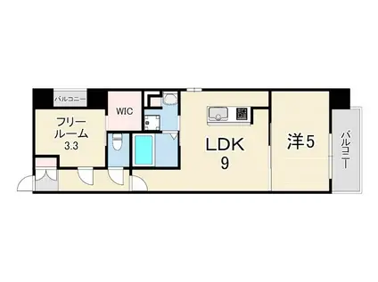 SDグランツ明石SUNSET VIEW(1SLDK/3階)の間取り写真