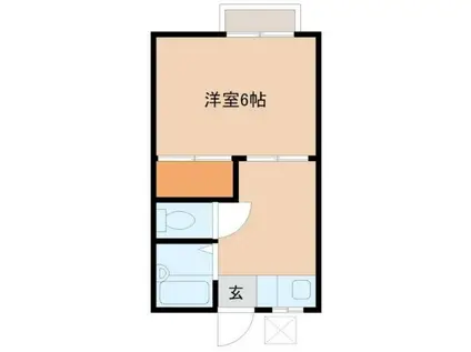 めじろハイツ(1K/2階)の間取り写真