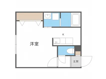 BLANC NOIR N9(1K/5階)の間取り写真