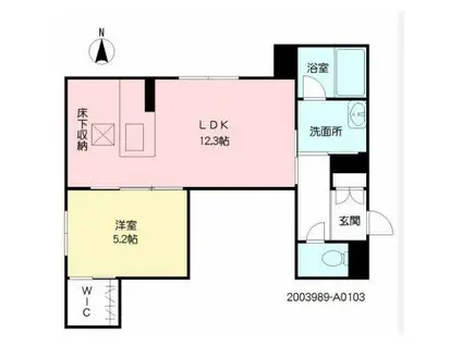 シャーメゾンローツェ国府(1LDK/3階)の間取り写真