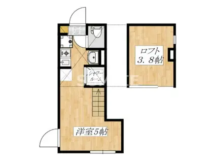 ハーモニーテラスIII(ワンルーム/1階)の間取り写真