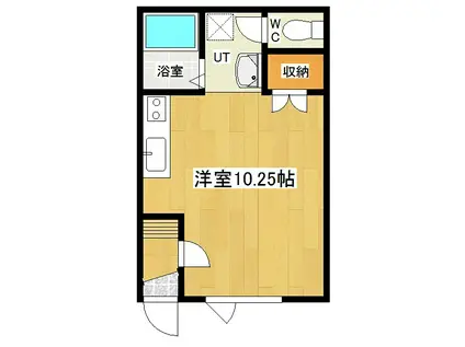 サンクレストハイツA(ワンルーム/1階)の間取り写真