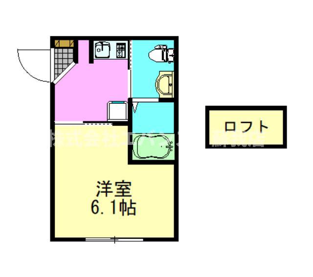 アルサーヴ千葉(1K/3階)の間取り写真