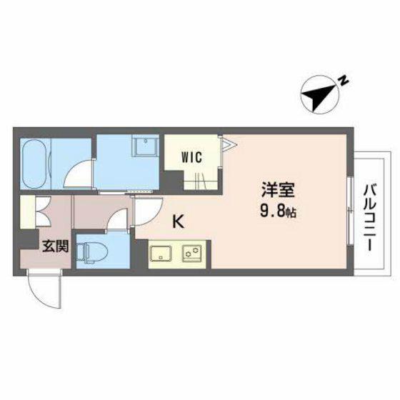 ダ・カーポ祇園ANNEX(ワンルーム/2階)の間取り写真