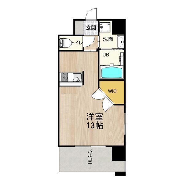 PHOENIX CLOVE TOMOI(ワンルーム/6階)の間取り写真