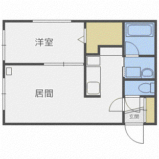 NEXUS環状東(1LDK/4階)の間取り写真