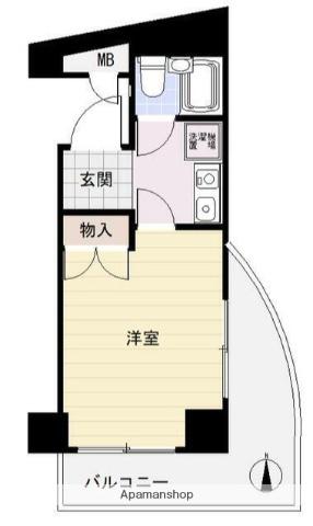 ヴランニュー金沢八景(1K/3階)の間取り写真