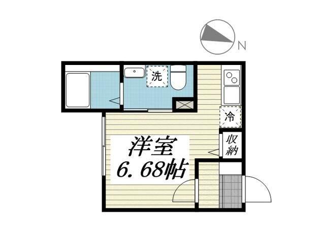 アドバンスヒルズ(ワンルーム/3階)の間取り写真