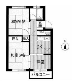 田中マンション(1K/3階)の間取り写真
